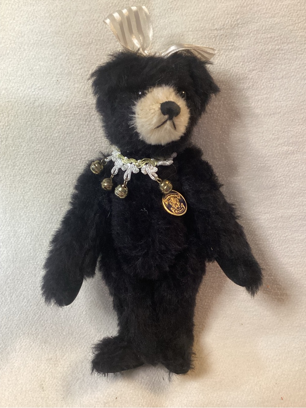 Knickerbocker Prudence Wool Teddy Bear New Generation Collection Fully Jointed
